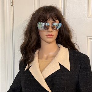 CHANEL Metallic Sunglasses with Reflective Lenses